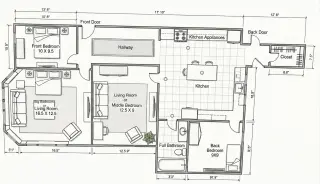 Propiedad en alquiler con 3 habitaciones y 1 baño en Cambridge