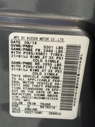 2017 Infiniti QX70