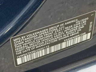 2020 Volkswagen Passat SE