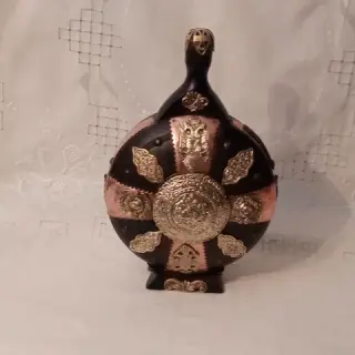 ANTIQUE RUSSIAN WOOD CANTEEN