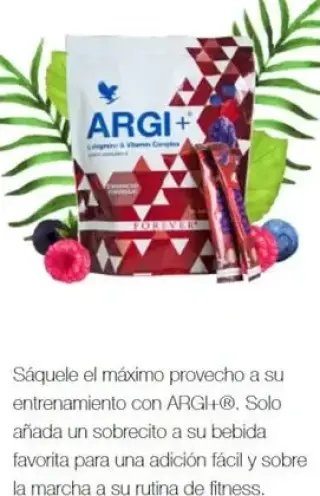 Más energía con Forever Argi+