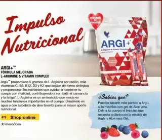 Más energía con Forever Argi+