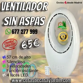 ventilador sin aspas con luz l