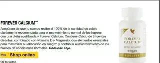 Complemento alimenticio calcio
