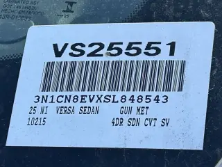 Nissan Versa 2025 SV 4dr Sedan