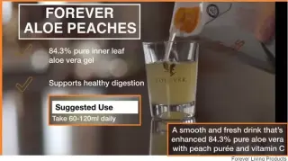 Aloe para beber con melocotón