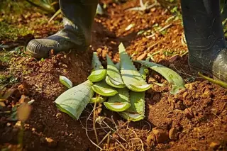 Aloe para beber con melocotón