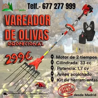 Vareador de Olivas de gasolina