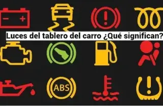 LUCES PRENDIDAS EN EL TABLERO.