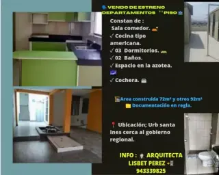 VENTA DEPARTAMENTO SANTA INES