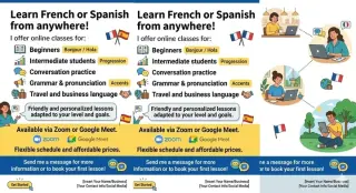 Learn French or Spanish online