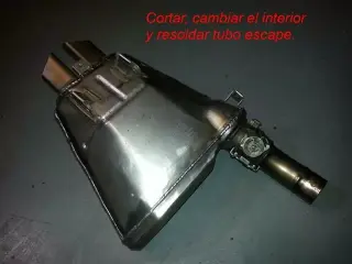 Colector/tubo escape.Soldadura