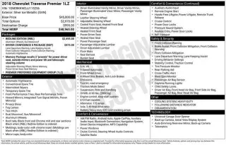 Chevrolet Traverse 2018 Premier 4dr SUV