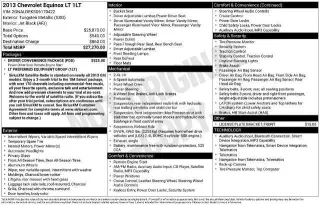 Chevrolet Equinox 2013 LT 4dr SUV w/ 1LT