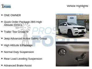 Jeep Grand Cherokee 2018 4x2 Overland 4dr SUV