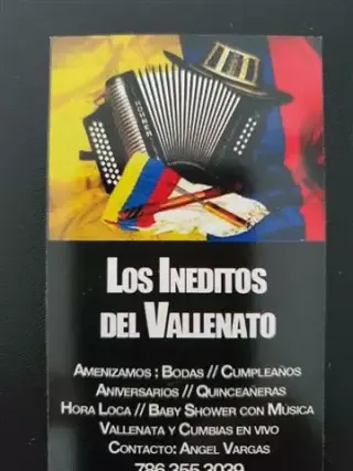 Grupo Vallenato 786 355-3039