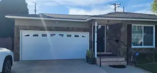 Two car garage door with windo