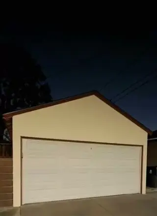 White Roll up Garage door