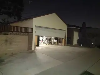 White Roll up Garage door