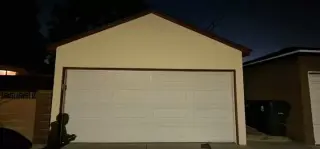 White Roll up Garage door