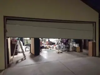 White Roll up Garage door