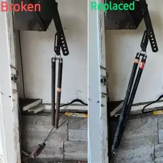 One piece garage door springs