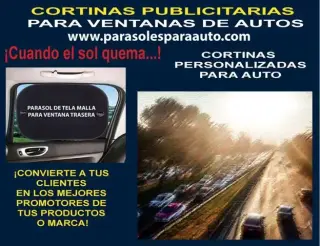 CORTINAS PARA AUTO PERSONALIZA