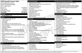 Hyundai TUCSON 2020 AWD Value 4dr SUV