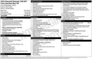 Chevrolet Silverado 1500 2023 4x2 RST 4dr Crew Cab 5.8 ft. SB