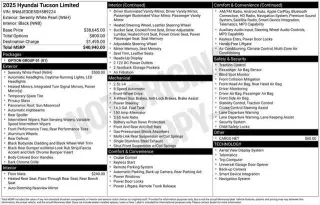 Hyundai TUCSON 2025 Limited 4dr SUV