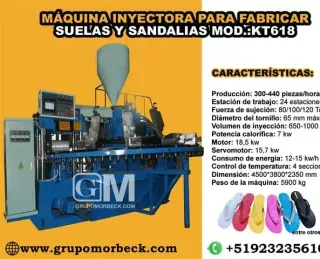 Máquina para fabricar sandalia