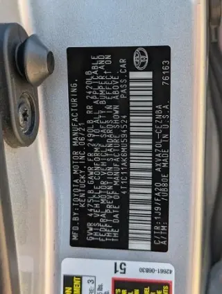 Toyota Camry 2021 LE 4dr Sedan