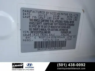 Nissan Versa Note 2018 SV 4dr Hatchback (midyear release)