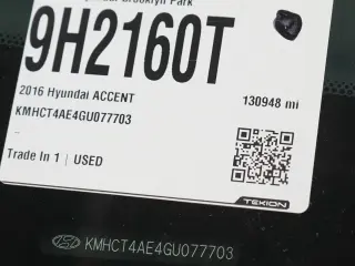 Hyundai ACCENT 2016 SE 4dr Sedan 6A
