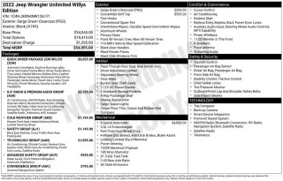 Jeep Wrangler Unlimited 2022 4x4 Sport 4dr SUV