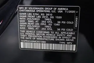 Volkswagen Atlas 2021 V6 SE R-Line 4dr SUV w/Technology (midyear release)