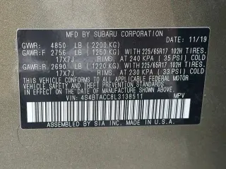 Subaru Outback 2020 AWD Premium 4dr Crossover