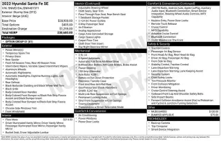 Hyundai SANTA FE 2022 AWD SE 4dr Crossover (midyear release)