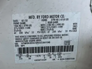 Ford Explorer 2022 AWD Platinum 4dr SUV