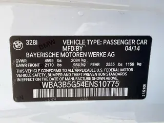 BMW 3 Series 2014 AWD 328i xDrive 4dr Sedan SULEV