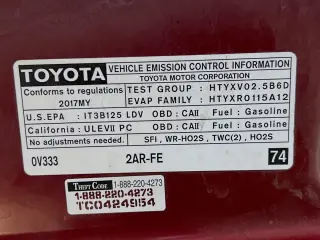 Toyota Camry 2017 LE 4dr Sedan