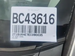 Toyota Corolla 2014 L 4dr Sedan 4A