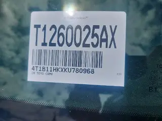 Toyota Camry 2019 LE 4dr Sedan