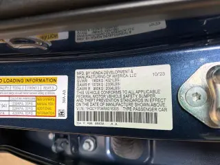 Honda Accord 2024 EX 4dr Sedan