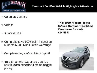 Nissan Rogue 2019 AWD S 4dr Crossover