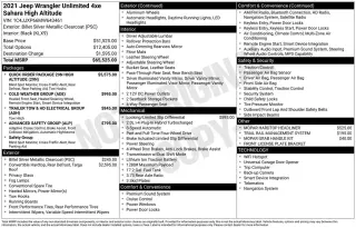 Jeep Wrangler Unlimited 2021 4x4 High Altitude 4xe 4dr SUV