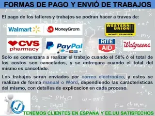 SE HACEN TRABAJOS ESTADISTICA