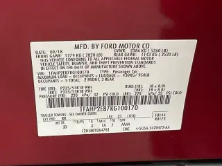 Ford Taurus 2019 SEL 4dr Sedan
