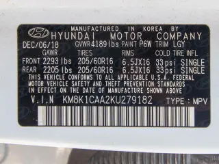Hyundai KONA 2019 AWD SE 4dr Crossover