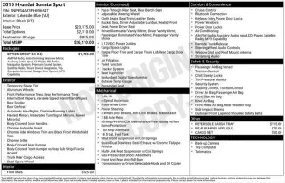 Hyundai SONATA 2015 Sport 4dr Sedan